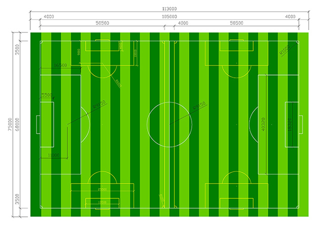 知识科普-人造草皮足球场设计图纸分解和施工（含图纸）